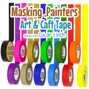 lot 8497 image: Colored Masking Tape Painters Tape Writable 12 or 8 Pack 1 inch or 0.6 Inches for Arts & Crafts Labeling Coding Whiteboard Thin Paper Tape Craft Classroom School Supplies Wire Management Scrapbook