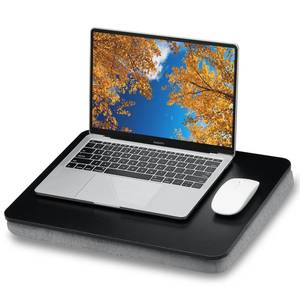 lot 9385 image: ZEAPTAC Lap Desk with Pillow Cushion, Portable Laptop Bed Desk, Fits up to 15.6 inch Laptop, Lap Stand for Bed & Couch & Carpet, Book TabletDrawing Board- Black