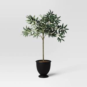 lot 13484 image: 30 Olive Tree in Pot Artificial Plant - Threshold��