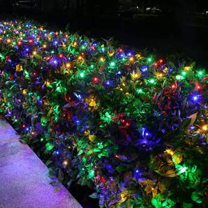 lot 14269 image: 12ft x 5ft 360 LED Christmas Net Lights, 8 Modes Waterproof With Timer Low Voltage Connectable Mesh Lights for Trees, Bushes, Shurb, Garden, Outdoor Decoration(1 Pack, Green Wire, Multi-colored)