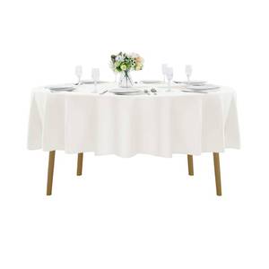 lot 14274 image: Cupuamon 60 inch Round Tablecloth Washable Polyester Table Cloth Decorative Table Cover for Wedding Party Dining Banquet��60 inch,Ivory��