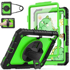 lot 14280 image: Cantis Case for iPad 11-inch (A16) 2025 iPad 10th Generation 2022 (10.9 inch) with Screen Protector, 11th Case with 360 Degree Rotating StandShoulder StrapPencil Holder, BlackGreen