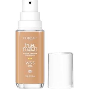 lot 14309 image: LOreal Paris True Match Super-Blendable Foundation, Medium Coverage Liquid Foundation Makeup, W5.5, Medium, 1 Fl Oz