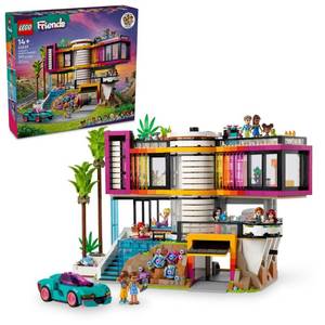 lot 15034 image: LEGO Friends Andreas Modern Mansion Doll House Building Toy 42639 in ziplocks, unsure if all pieces are included