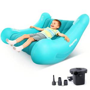 lot 15054 image: Eduplatoy lnflatable Couch Rocking Chair for Kids Sensory Chair for Autistic ADHD Child - Soft Comfy Rocker Chairs Indoor Playroom Outdoor - Sensory Room Must Have Toys Includes Electric Air Pump