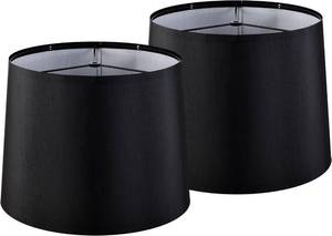 lot 15065 image: GOSO Black Lamp Shades Set of 2 Medium Drum,11 � 13 �10 Spider Lampshades for Table Lamps and Floor Lamp,Modern Decoration Warm Light Lamp for Bedroom,Living Room,Simple Assembly