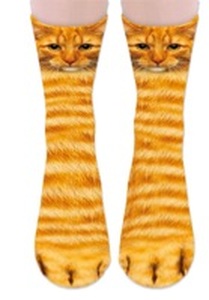 lot 16122 image: Mczan 1 Pairs Funny Animal Paws Socks for Women Men, 3D Novelty Cat Paw Socks, Crazy Cat Feet Sock for Adult Kids, Gag Gifts, White Elephant Gift Exchange, Christmas Stocking Stuffers