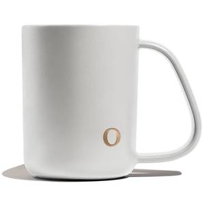 lot 16133 image: COLLECTIVE HOME - Ergonomic Handle Ceramic Mug, 15 oz Personalized Coffee Cup with Golden Initial, Microwave & Dishwasher Safe, Elegant Monogram Tea Mug in Gift Box for Home & Office (White-o)