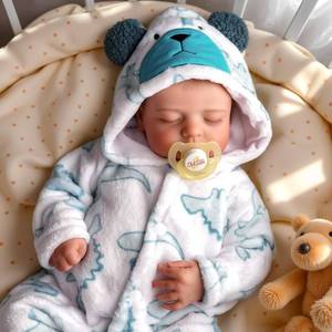 lot 17086 image: BABESIDE Reborn Baby Dolls Boy, 20 Inch Lifelike Newborn Real Life Poseable Realistic Doll for Boy Soft Vinyl and Cloth Body Baby Dolls with Clothes and Toy Gift for Kids Age 3
