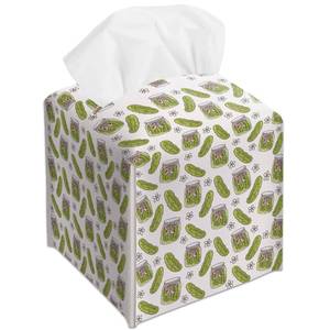 lot 18077 image: Pickle Girl Decorative Leather Tissue Box Cover - Cute Tissue Holder Gifts for Women and Friends Funny Unique for Home Decor Decorative for Kitchen Bathroom Nightstands Office - A14