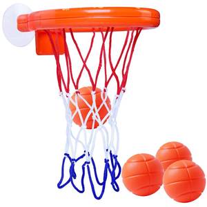 lot 20415 image: OBTANIM Bathtub Fun Basketball Hoop Balls Set Bathroom Shooting Game Toy for Toddler Kids Children Baby Bath Tub