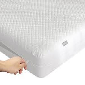 lot 7874 image: White Zip Over Cover For Mattresses (Size Unknown)