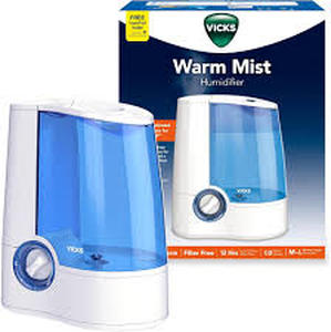 lot 5229 image: Vicks Warm Mist Humidifier 1.0 Gallon Powers on