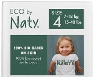 lot 5231 image: Eco by Naty Size 4 Diapers Box two pack of 44 each