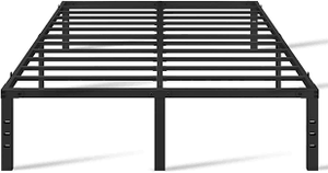 lot 7882 image: Yetech Queen Size Black Bed Frame