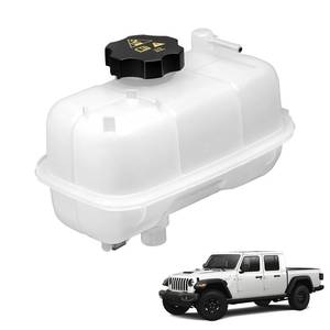 lot 3479 image: Engine Coolant Antifreeze Reservoir Tank with Cap Compatible with 2020-2025 Jeep Gladiator JT V6 3.6L 3.0L, 2018-2024 Jeep Wrangler JL, Radiator Reservoir Tank Replace OE 68283565AA, 68283565AB