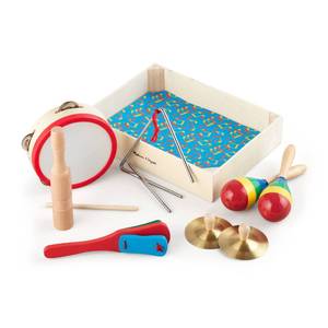 lot 3484 image: Melissa & Doug Band-in-a-Box Clap Clang Tap - 10-Piece Musical Instrument Set