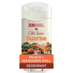 lot 4219 image: Old Spice Aluminum Free Deodorant for Men, 247 Lasting Freshness & Long Lasting Scent, 247 Sweat & Odor Protection, Sunrise with Peach  Mandarin Peel Scent, 3.0 oz