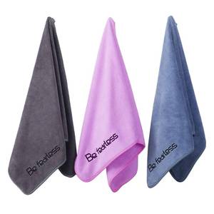 lot 4230 image: Wuwahold Microfiber Gym Towels Bigger Size Super Soft for Exercise Fitness, Sports, Workout, 380-GSM 15-Inch x 31-Inch Quick-Drying Towels (3 Pack, GreyBluePurple)