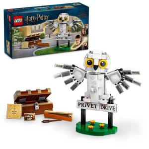 lot 4250 image: LEGO Harry Potter Hedwig at 4 Privet Drive, Buildable Fantasy Toy with a Harry Potter Owl Figure, Harry Potter Toy for Independent Play, Harry Potter Gift Idea for Girls, Boys and Kids Ages 7, 76425