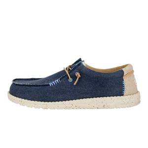 lot 5257 image: HEYDUDE Mens Wally-Coastline Jute Navy Size 9  Mens Shoes  Men Slip-on Loafers  Comfortable & Light-Weight