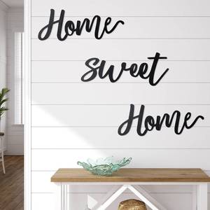 lot 6094 image: Home Sweet Home Wooden Sign Rustic Wooden Decor Wall Hanging Decor 3D Wall Art Sign for Living Room Bedroom Kitchen