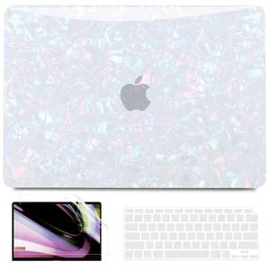 lot 6115 image: B BELK Compatible with MacBook Air 13 inch Case 2022 2021 2020 2019 2018 M1 A2337 A2179 A1932, Plastic Laptop Hard Shell Keyboard Cover Screen Protector for MacBook Air 13.3 inch Case, Shiny Pearl