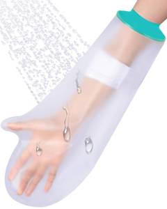 lot 6150 image: EuyiHlybt Cast Covers for Shower Arm, Waterproof Arm Cast Covers for Shower Adult, Reusable Cast Shower Cover Arm, Comfortable Cast Protector for Shower Arm Adult, Cast Bag for Bandages, Dressings