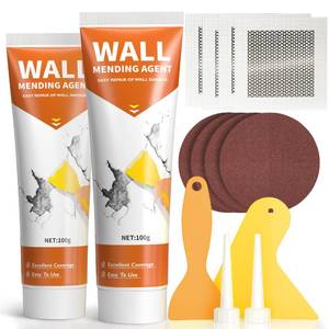 lot 6186 image: Drywall Repair Kit,Wall Patch Repair Kit,2 Pack Wall Patching Agent,Simple Filling of Wall Holes & Efficient Crack Repair, Plaster Wall Repair,Apartment Friendly