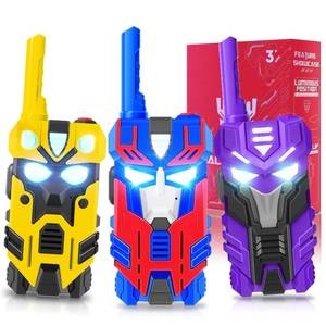 lot 6199 image: Transform Toys Walkie Talkies for Kids, 3 Pack with Cool Light-Up Eyes & 2500 FT Range, Outdoor Camping Toys, Birthday Gifts for Boys Girls Ages 3-12