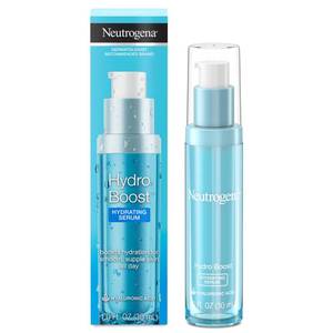 lot 6203 image: Neutrogena Hydro Boost Hydrating Hyaluronic Acid Face & Neck Serum, Fast-Absorbing Daily Facial Moisturizer with Purified Hyaluronic Acid for Hydrated Skin, Oil-Free & Non-Comedogenic, 1 fl. oz