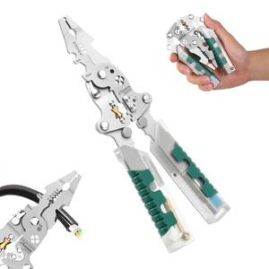 lot 6218 image: 18 In 1 Foldable ��ire Stripper, Tuvilo Electrical Pliers, 2025 New Folding Stylus Screwdriver Wire Stripper, Multifunctional Wire Stripping Pliers For Wire Cutting Stripping Crimping Repair Tool