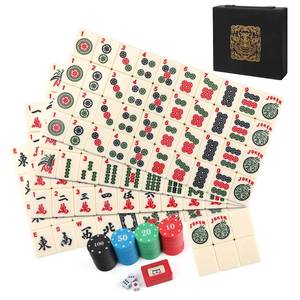 lot 6248 image: Aceshmir American Mahjong Tile Set, 166pcs Premium Mah Jong Tiles with Exquisite Storage Box, Include Instructions & Play-Chips, Mah Jongg Sets for Family & Friends Gatherings
