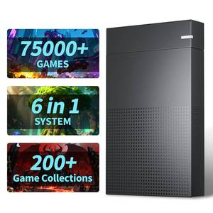 lot 6256 image: Kinhank 4tb Retro Game Hard Drive 6 Game System in 1 with 75000 Games, Retro Game Consoles Compatible with 200 Emulators, Portable Game Hard Drive Disk Compatible with Win 781011