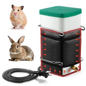 lot 7891 image: Saillong 1 Pack Rabbit Water Bottle, 32 oz No Drip Heated Water Bottle for Rabbits, Hamster, Guinea Pigs, Ferrets, Birds, Mouse, Cockatiel, Rats, Other Small Animal Pet No Leak No Mess Mount Drinker