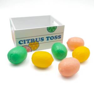 lot 7899 image: Toss Game Lemons - Bullseyes Playground�� (Flat Pink Fruit) (Missing Lemon)
