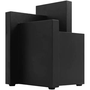 lot 7927 image: Resafy Black Magnetic Knife Block Knives Display Stable Board Knife Holder Rack Magnetic Stands with Strong Enhanced Magnets on Both Sides Anti-slip Feet (Cracked)