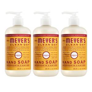 lot 8055 image: MRS. MEYERS CLEAN DAY Hand Soap, Clementine, Made with Essential Oils, 12.5 oz - Pack of 3