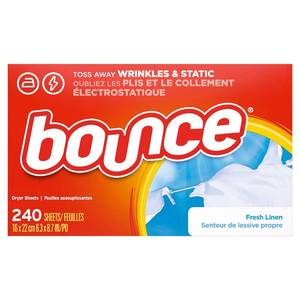 lot 8066 image: Bounce Fabric Softener Sheets, Fresh Linen Scent, 240 Count