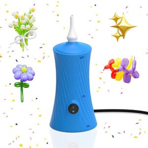lot 8134 image: HeyMate Balloon Pump Electric Air Pumps for Long Balloons, Portable Balloon Inflators Blower Machine for Foil Twisty Animal Balloons in Birthday Party for Decorations, Blue