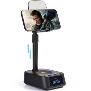 lot 8156 image: DAOCE Gifts for Men Women, Phone Stand with Bluetooth Speaker, Birthday Gifts Him Her, Adjustable Height Phone Holder with HD Stereo Sound Fits All Phones &Tablet, Unique Gifts for Dad Mom Christmas