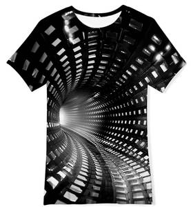 lot 8182 image: uideazone Kids 3D Print Graphic T Shirts Short Sleeve Size 10-12 T-Shirt Novelty Gothic Shirt Pullover Tees Shirt for Teen Boy Girls 9-12 Years Black