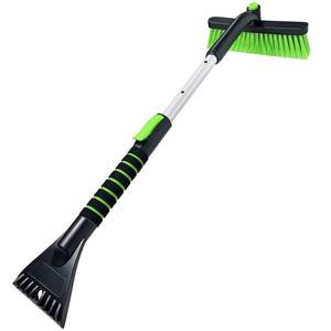 lot 13635 image: SEAAES Ice Scraper with Snow Brush for Car Windshield, Upgraded Extendable Snow Brush with Foam Grip for Truck SUV Vehicle Windows