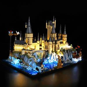 lot 14327 image: BrickSoul Light Up Kit for Lego 76419 Castle and Grounds Building Set  Upgrade Cable-Hiding Tech for Display  Lighting Accessories for Harry Potter Hogwarts Set  Not Included 76419 Model