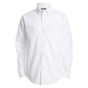 lot 14361 image: IZOD boys Long Sleeve Solid Button-down Oxford button down shirts, White, 18 US
