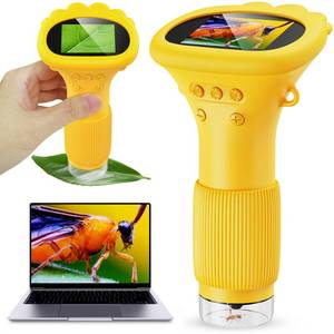 lot 18086 image: Kids Microscope - Ashfly 1000X Portable Microscope for Kids, Photo & Video Miniscope Pocket Microscope Gifts, 2 Digital Screen  Ideal Easter Gifts 2026 for Boys Girls Age 3-12