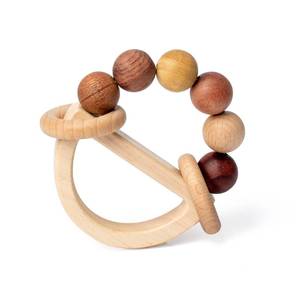 lot 18089 image: Baby Rattles 0-6 Months Wooden Toys for Babies 6-12 Months Montessori Wood Color Baby Rings for Newborn 0 3 6 12 Month Toddler Toys