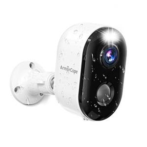 lot 18091 image: Security Cameras Wireless Outdoor, Battery Powered 2k Color Night Vision, AI Motion Detection Spotlight Siren, IP66 Weatherproof, 2-Way Talk, SDCloud Storage, 2.4Ghz WiFi Cameras for Home Security