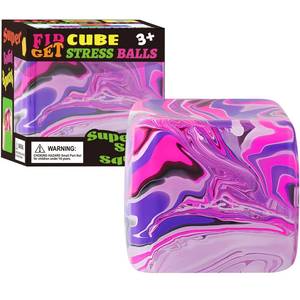 lot 18098 image: Fidget Toys Squishy Stress Cube, Stress Balls for Kids Adults Squishies Stress Relief, Ice Squishy Cube Sugar Balls, Sensory Toys for Kids with Autism, Fidgets for Classroom Prize Toys (Pink)