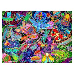 lot 19510 image: Graphinee Jigsaw Puzzles for Adults 1000 Pieces, Insects Garden Puzzle, Colorful as Home Wall Decor for Family Challenging Games